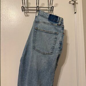 Wild Fable High-rise 90s relaxed slashed straight jeans - light wash